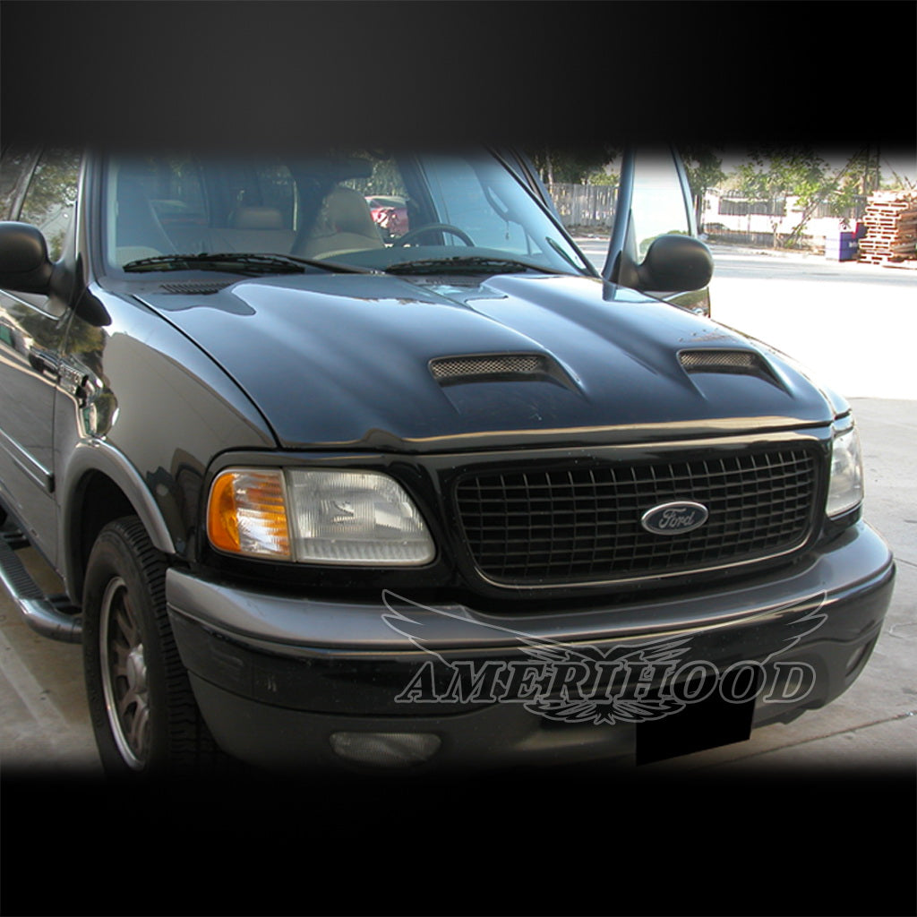 Ford F-250 1997-1999 Light Duty Type-S Style Functional Ram Air Hood